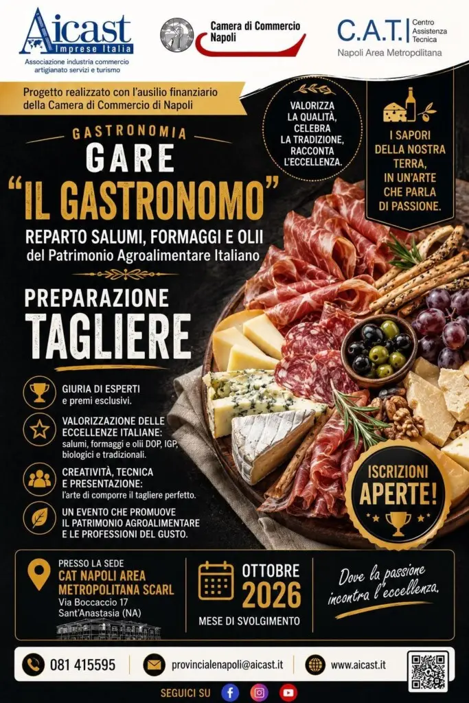 Gare Il Gastronomo – preparazione del tagliere – locandina
