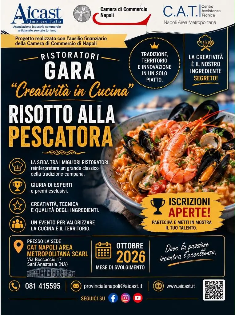 Creatività in Cucina – risotto alla pescatora – locandina